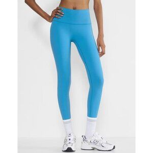 High-Waist Blue Active Leggings